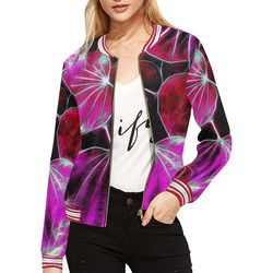 Foliage #9 All Over Print Bomber Jacket for Women (Model H21)