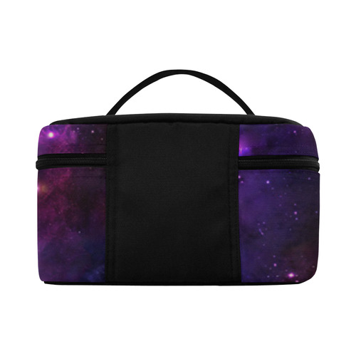 Midnight Blue Purple Galaxy Cosmetic Bag/Large (Model 1658)