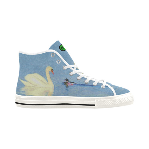 Swan Meets Duck. Inspired by the Magic Island of Gotland. Vancouver H Women's Canvas Shoes (1013-1)