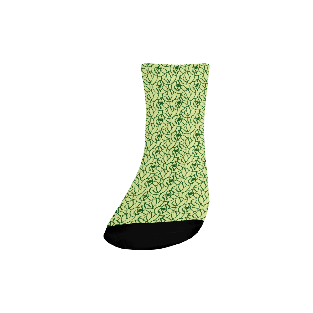 St Patrick's Day Clovers Quarter Socks