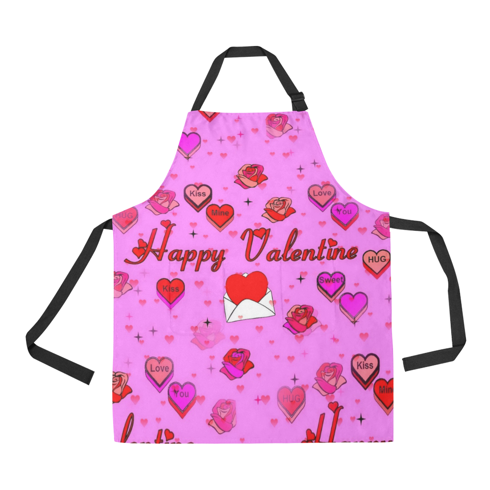 Valentine Love by Popart Lover All Over Print Apron