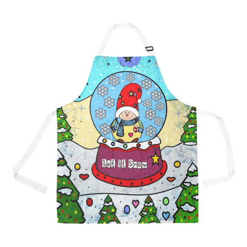 Snow Popart by Nico Bielow All Over Print Apron