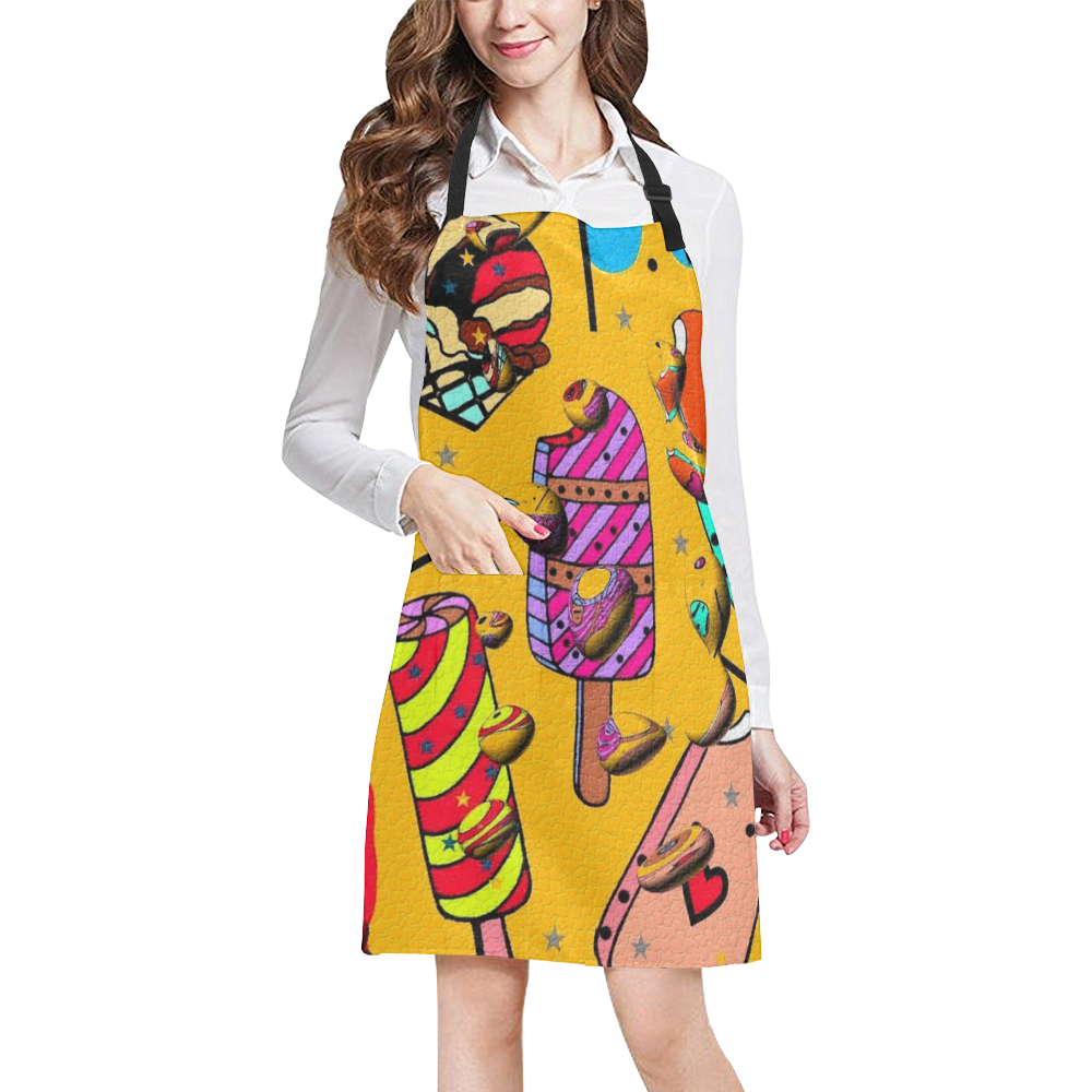 Love Ice by Popart Lover All Over Print Apron