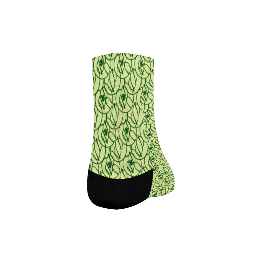 St Patrick's Day Clovers Quarter Socks