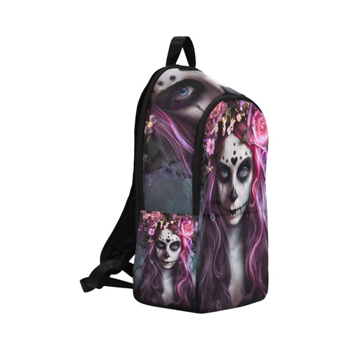 Death Girl Fabric Backpack for Adult (Model 1659)