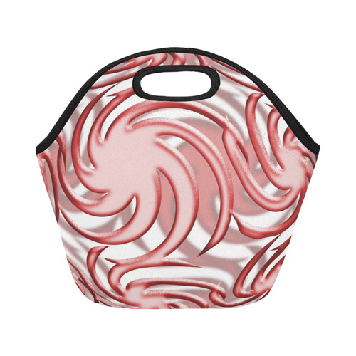 3-D Red Ball Neoprene Lunch Bag/Small (Model 1669)