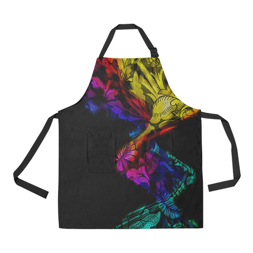 Abstract floral design All Over Print Apron