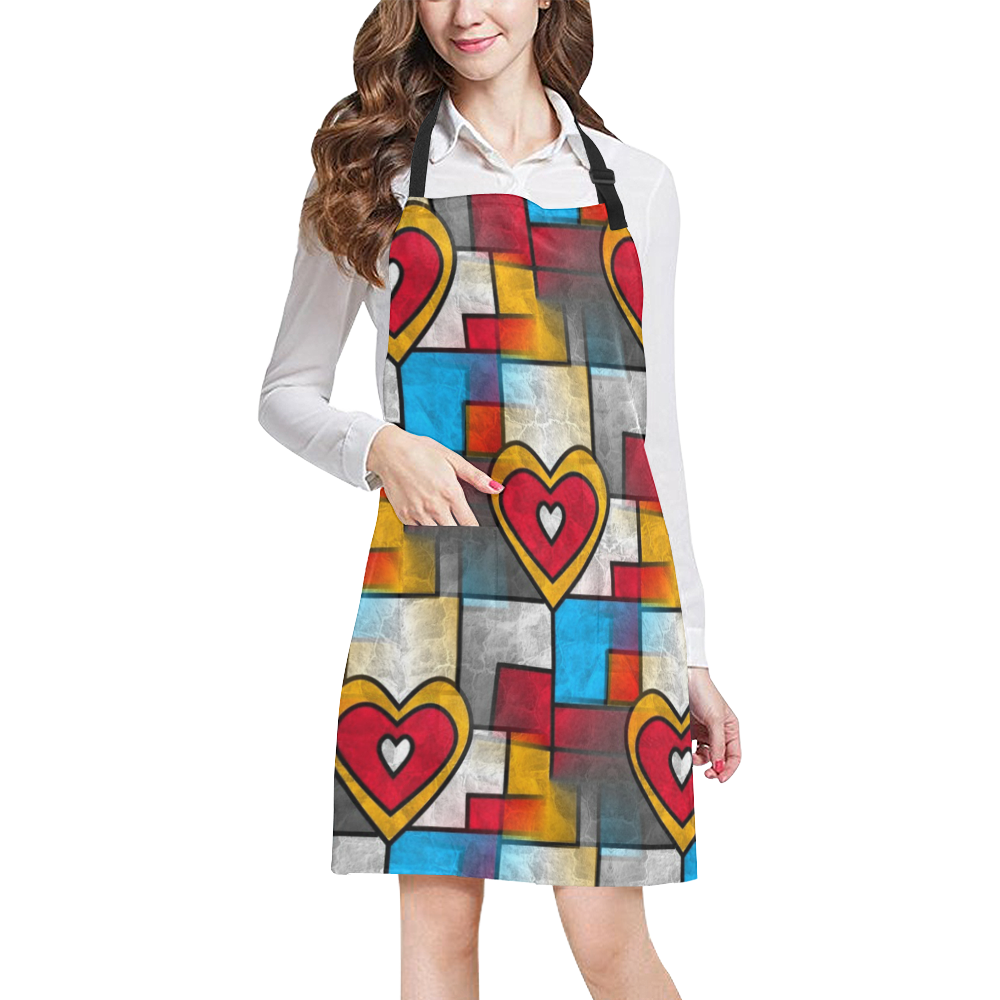 Love by Popart Lover All Over Print Apron