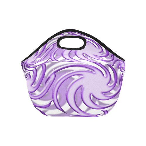 3-D Lilac Ball Neoprene Lunch Bag/Small (Model 1669)