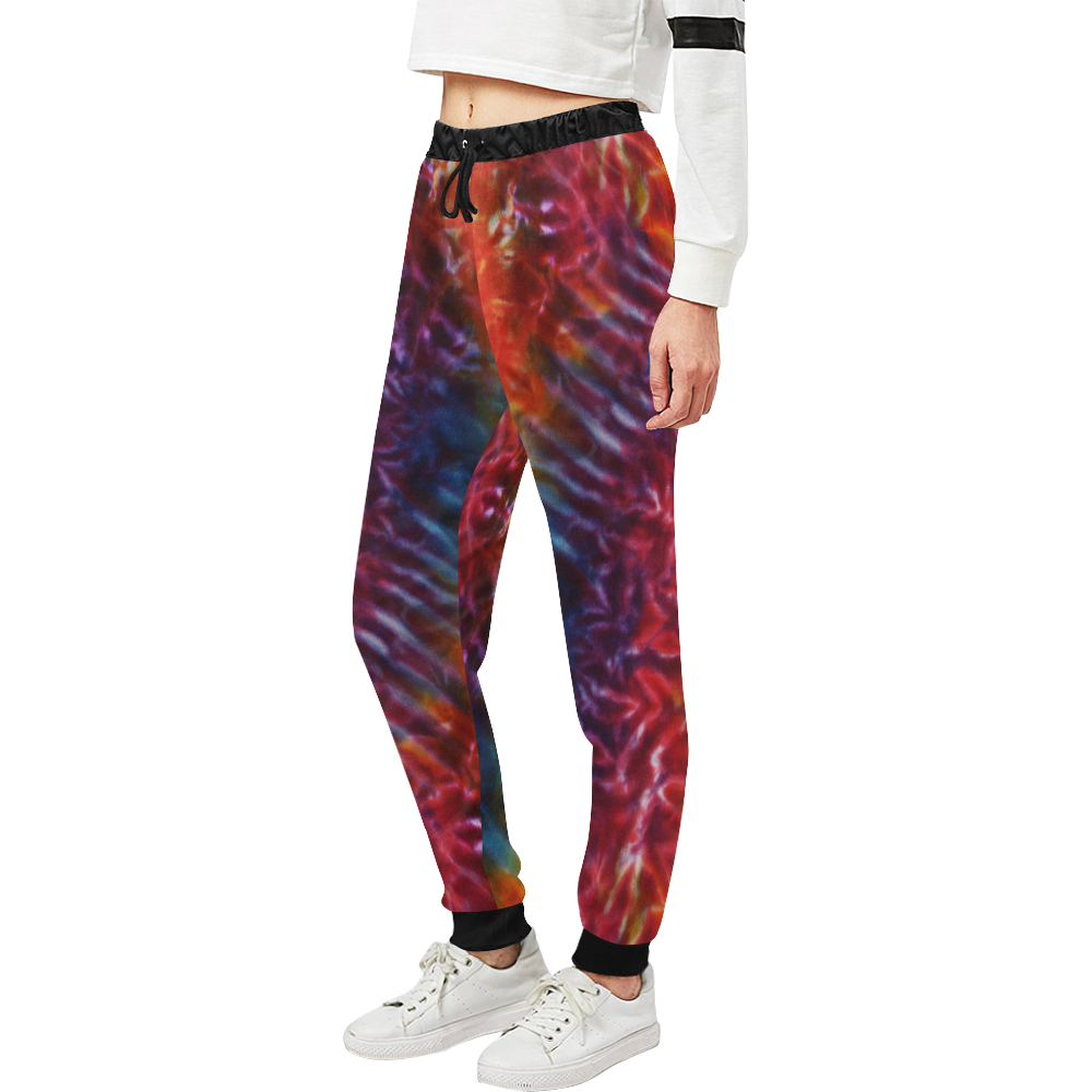 Vibrant Hippy Tie Dye Unisex All Over Print Sweatpants (Model L11)