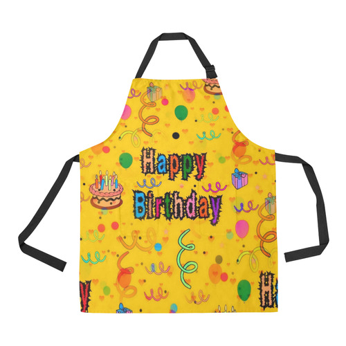 Happy birthday by Popart Lover All Over Print Apron