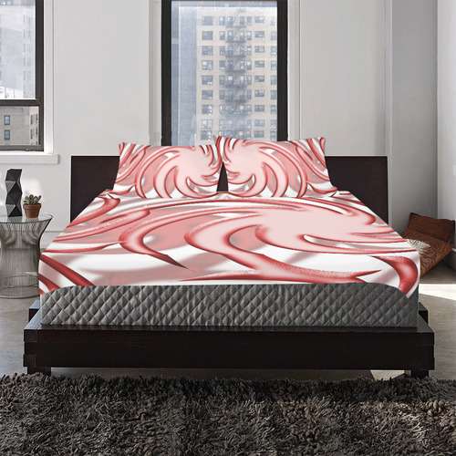 3-D Red Ball BIG 3-Piece Bedding Set