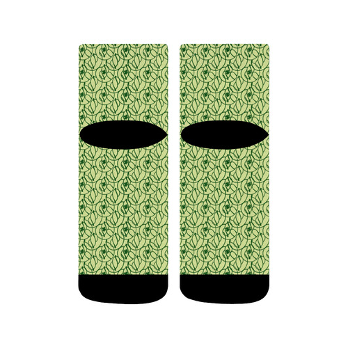 St Patrick's Day Clovers Quarter Socks