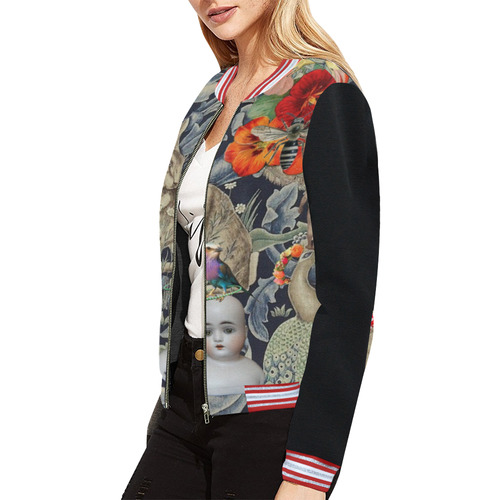 And Another Thing Number 2 All Over Print Bomber Jacket for Women (Model H21)