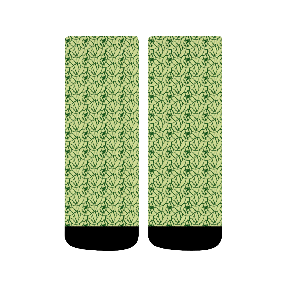 St Patrick's Day Clovers Quarter Socks