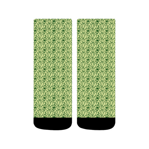 St Patrick's Day Clovers Quarter Socks