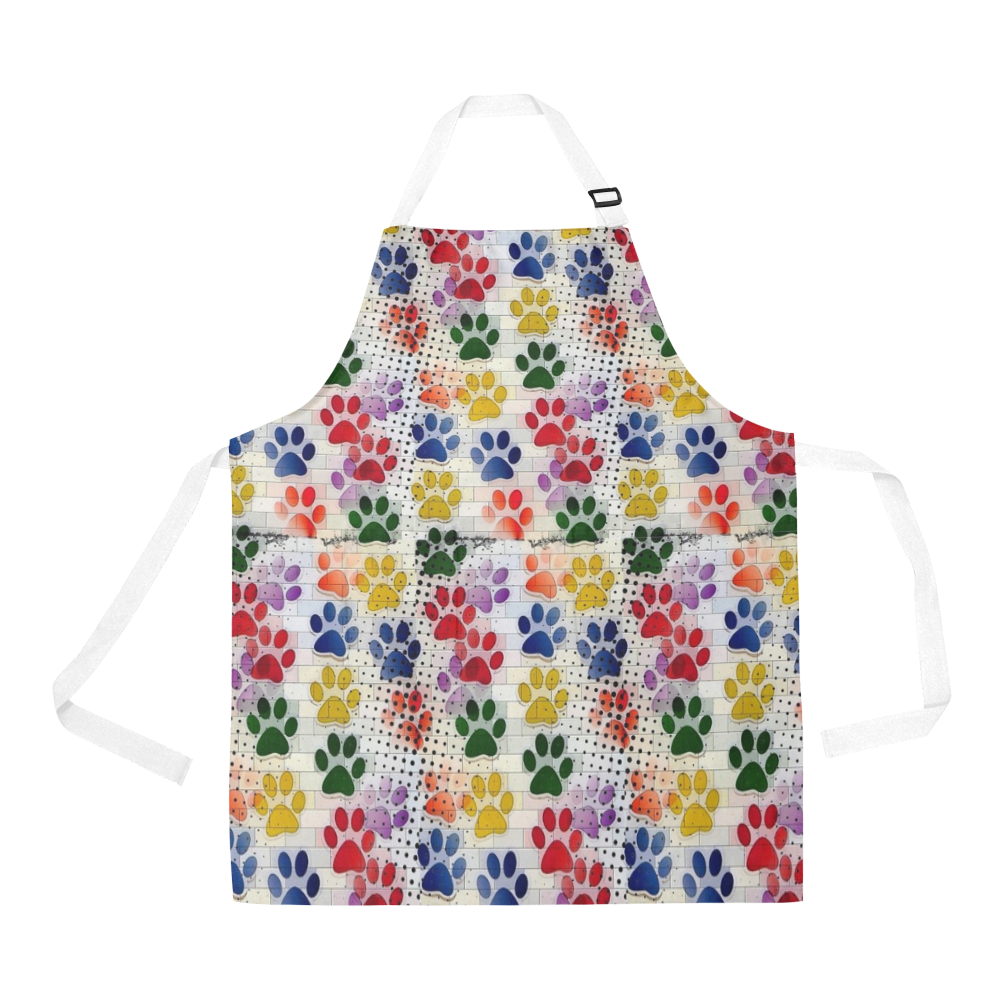 Paws Popart by Nico Bielow All Over Print Apron