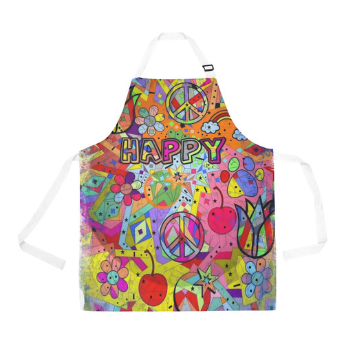 Peace Popart by Nico Bielow All Over Print Apron