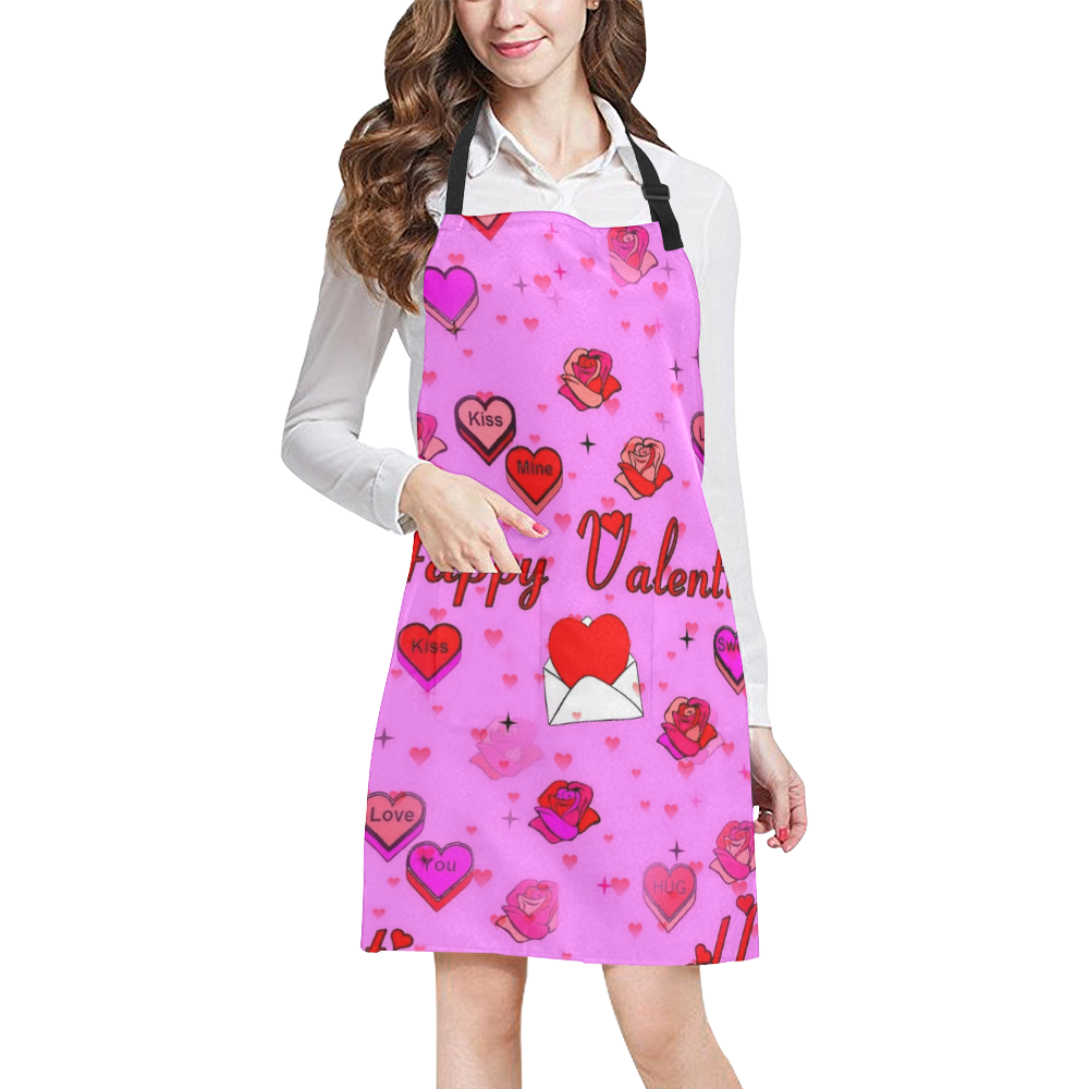 Valentine Love by Popart Lover All Over Print Apron