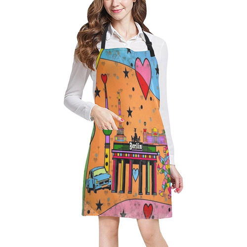 Berlin Popart by Nico Bielow All Over Print Apron