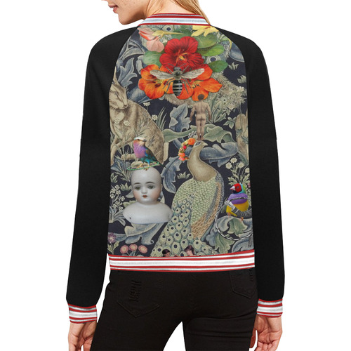 And Another Thing Number 2 All Over Print Bomber Jacket for Women (Model H21)