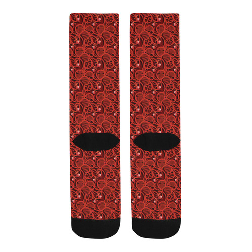 Cherry Tomato Red Hearts Trouser Socks