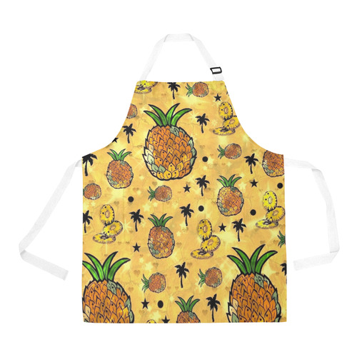 Pineapple Popart by Nico Bielow All Over Print Apron