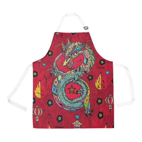 Dragon Popart by Nico Bielow All Over Print Apron