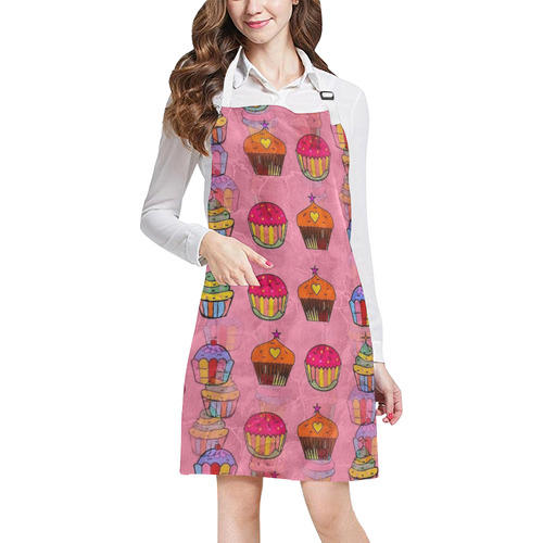 Cupvake Popart by Nico Bielow All Over Print Apron