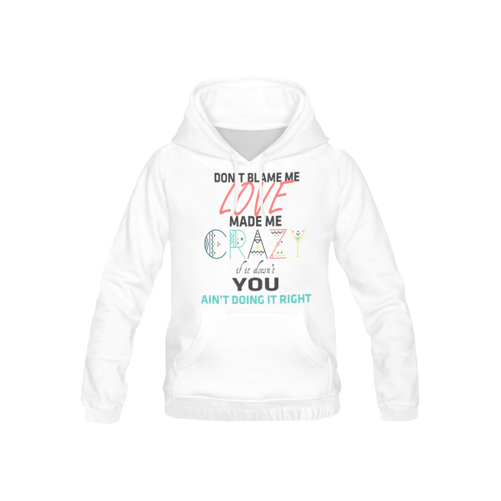 Don't Blame Me All Over Print Hoodie for Kid (USA Size) (Model H13)
