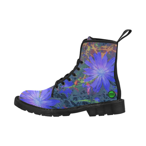 Chicory Dream. Inspired by the Magic Island of Gotland. Martin Boots for Women (Black) (Model 1203H)