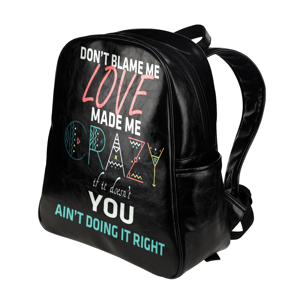 Don't Blame Me 2 Multi-Pockets Backpack (Model 1636)