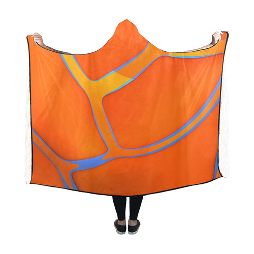 Nothing Rhymes With Orange Hooded Blanket 60''x50''