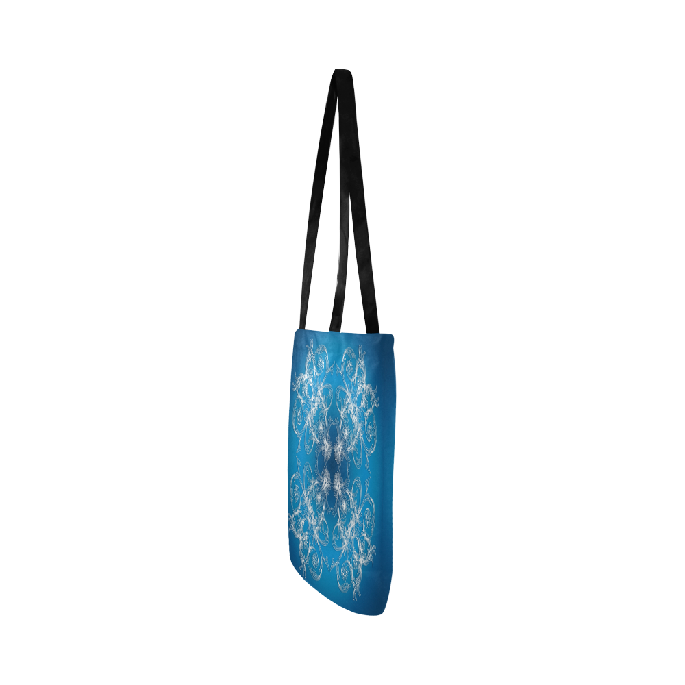 Baroque style blue gradient texture. Reusable Shopping Bag Model 1660 (Two sides)
