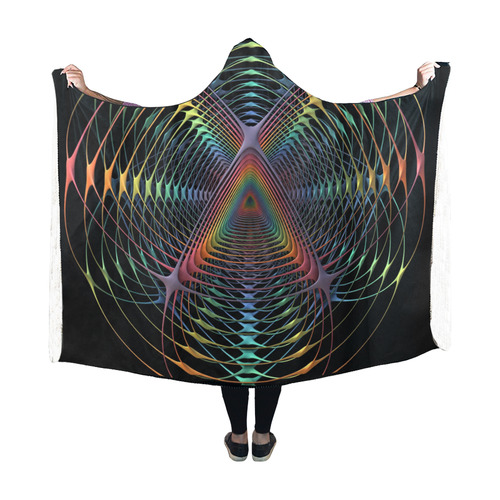 Webbed Hooded Blanket 60''x50''