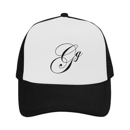 Alphabet G Black Trucker Hat
