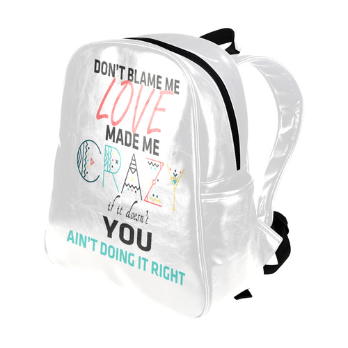 Don't Blame Me Multi-Pockets Backpack (Model 1636)