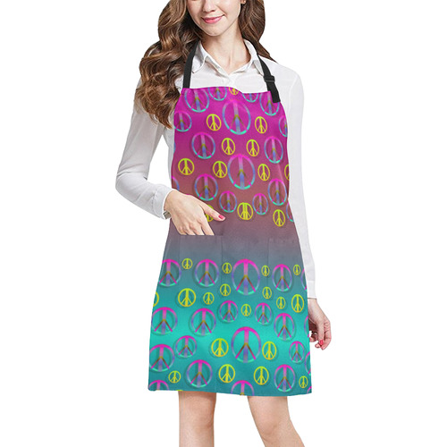 Years of peace living in a paradise All Over Print Apron