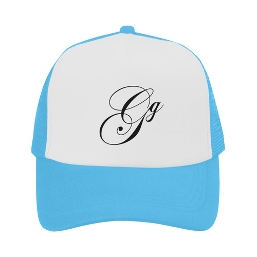 Alphabet G Light Blue Trucker Hat