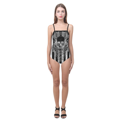 ornateskullinverse Strap Swimsuit ( Model S05)