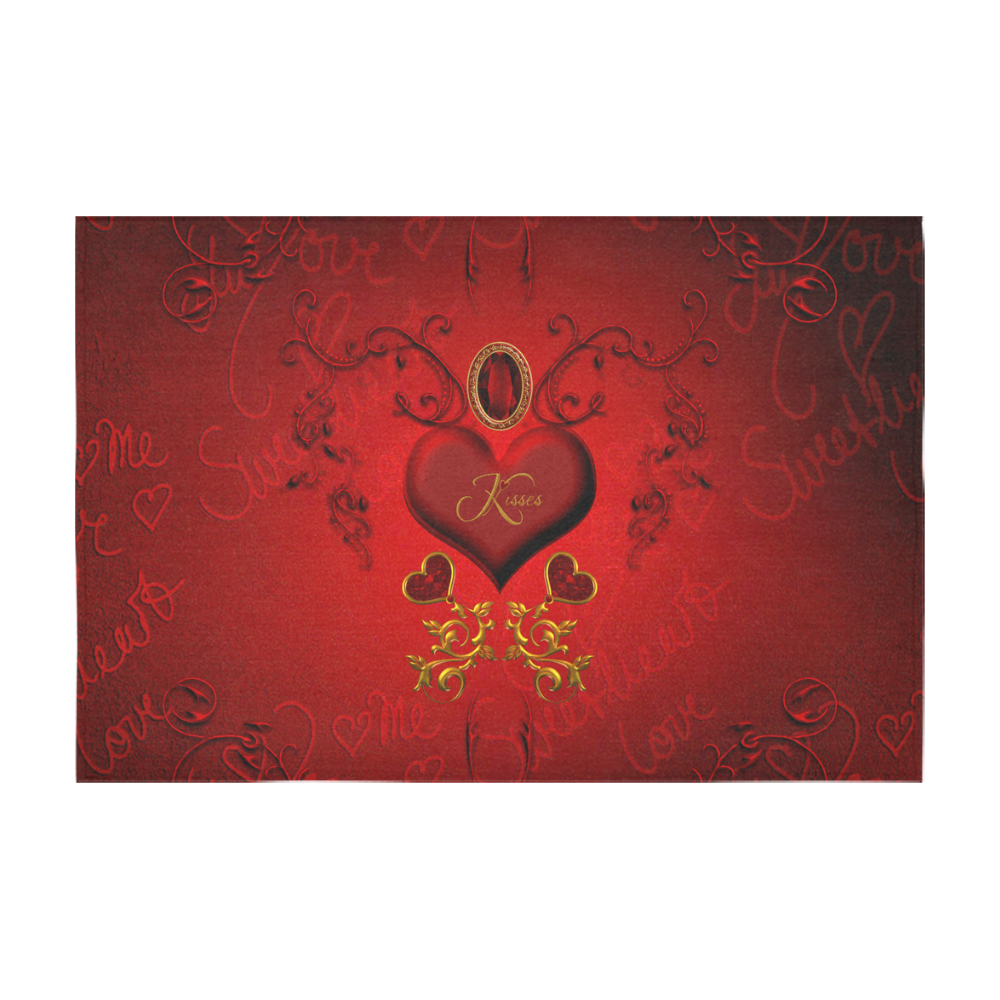 Valentine's day, wonderful heart Cotton Linen Tablecloth 60" x 90"