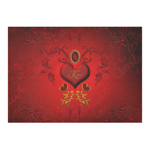 Valentine's day, wonderful heart Cotton Linen Tablecloth 60"x 84"