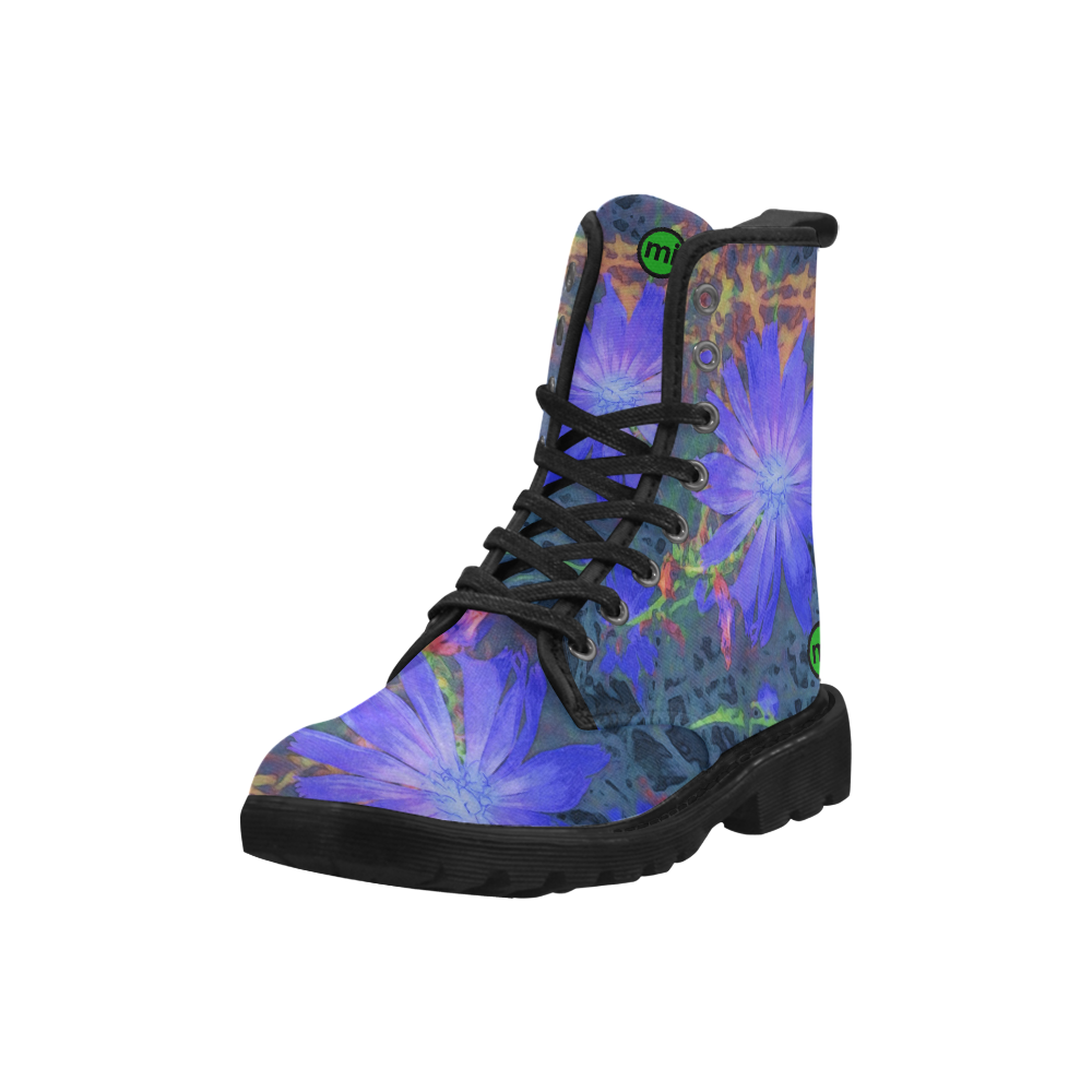 Chicory Dream. Inspired by the Magic Island of Gotland. Martin Boots for Women (Black) (Model 1203H)