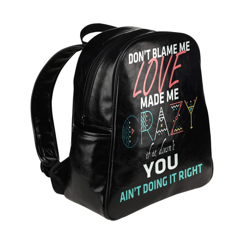 Don't Blame Me 2 Multi-Pockets Backpack (Model 1636)