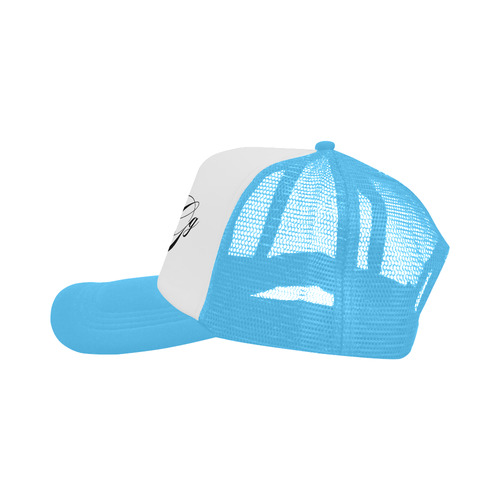 Alphabet G Light Blue Trucker Hat