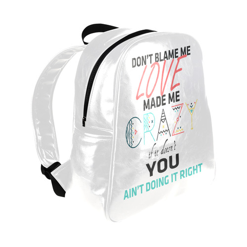 Don't Blame Me Multi-Pockets Backpack (Model 1636)