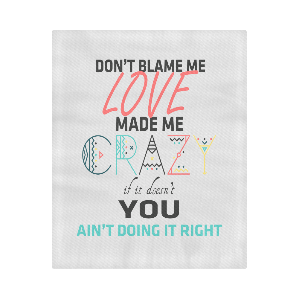 Don't Blame Me Duvet Cover 86"x70" ( All-over-print)