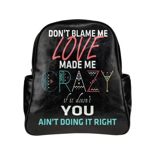 Don't Blame Me 2 Multi-Pockets Backpack (Model 1636)