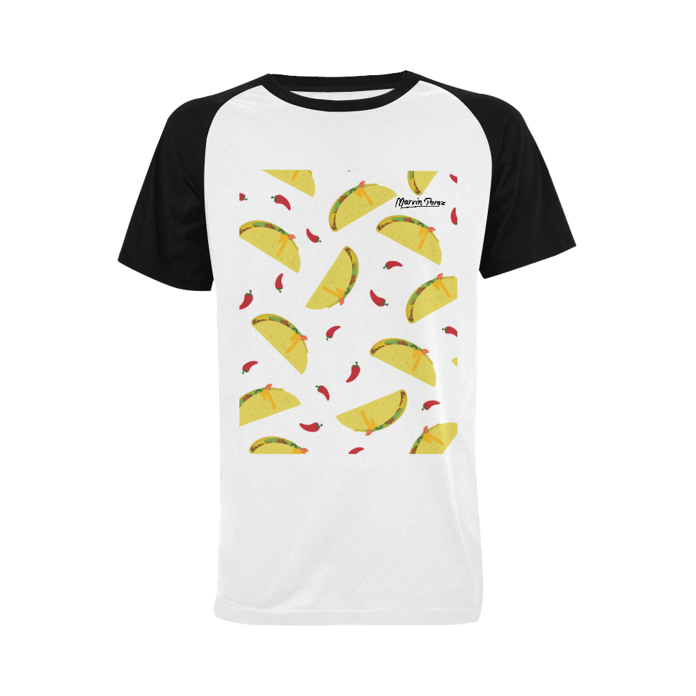 Tacos Men's Raglan T-shirt (USA Size) (Model T11)