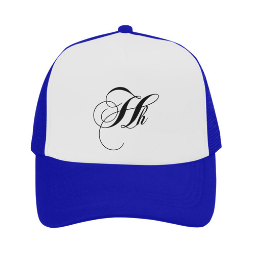 Alphabet H Blue Trucker Hat